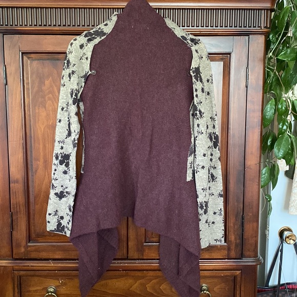 Anthropologie Sleeping On Snow Cozy Times Two sweater double layer gorgeous - Picture 3 of 16